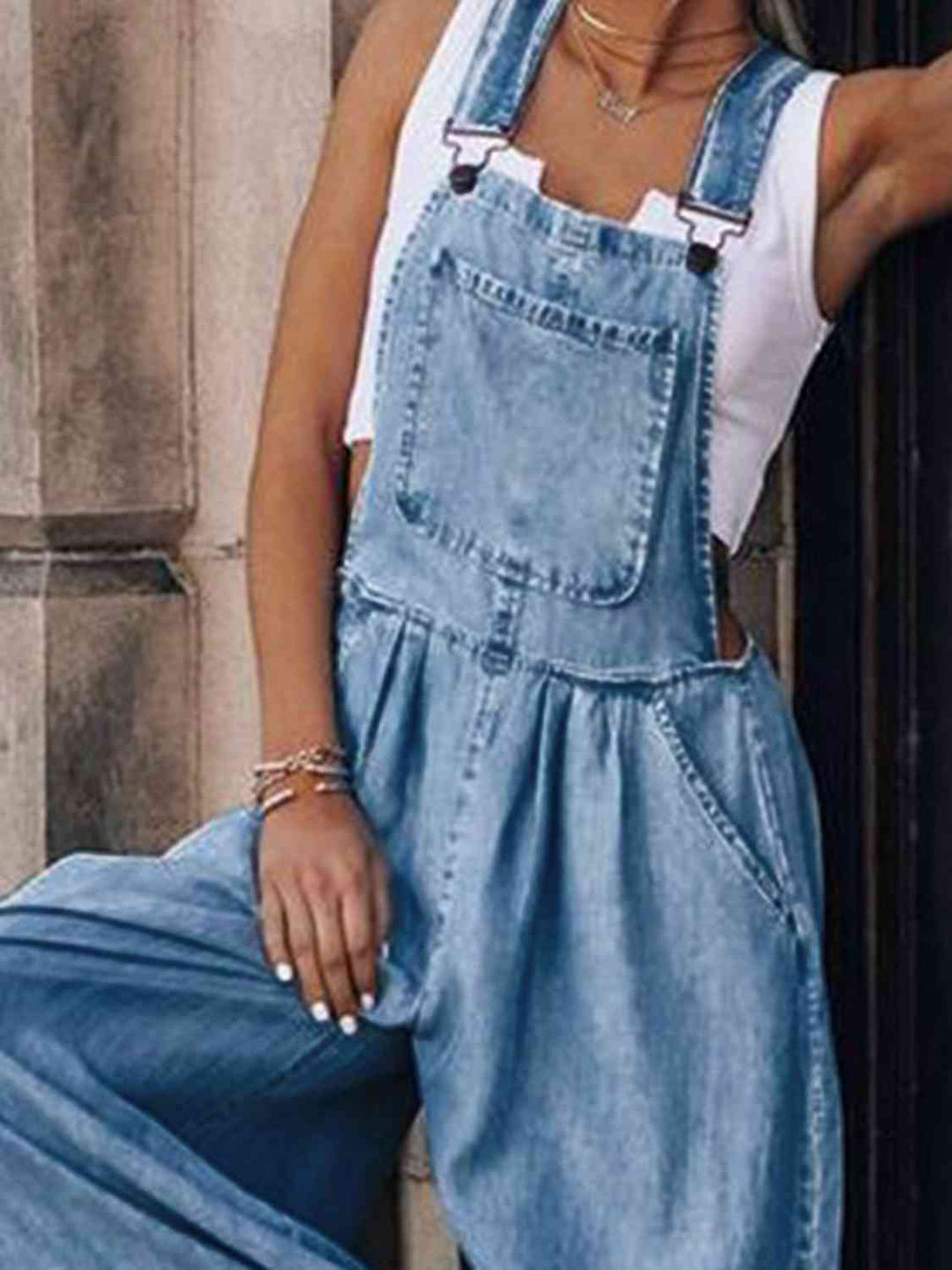 Stilla | Leg Denim Overalls