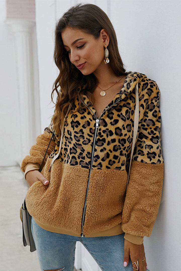 Stilla | Sweatshirt med leopardmønster