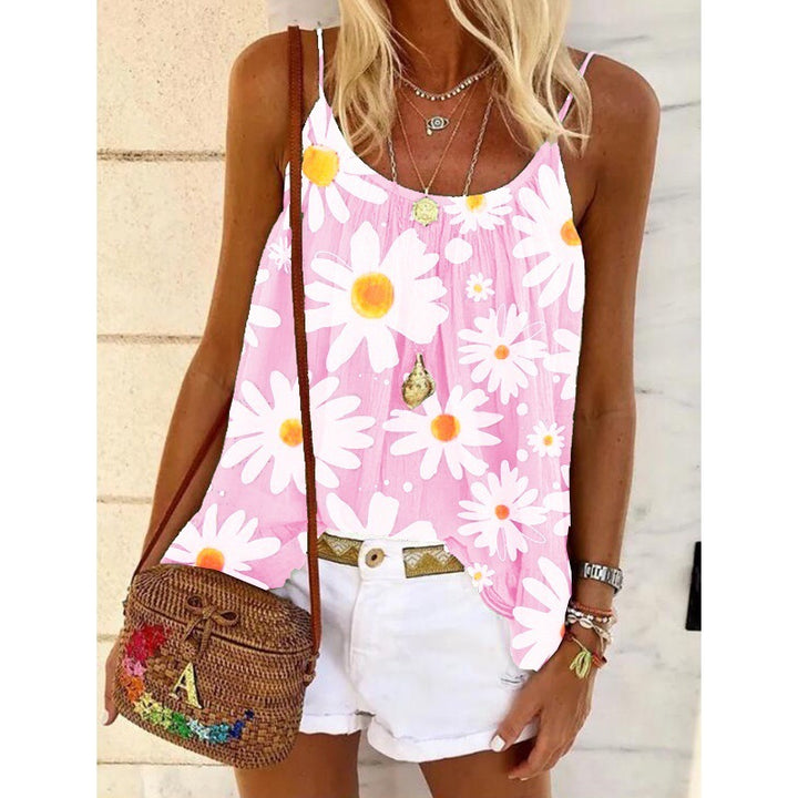 Femme Blomstermønster Tanktop Stilla