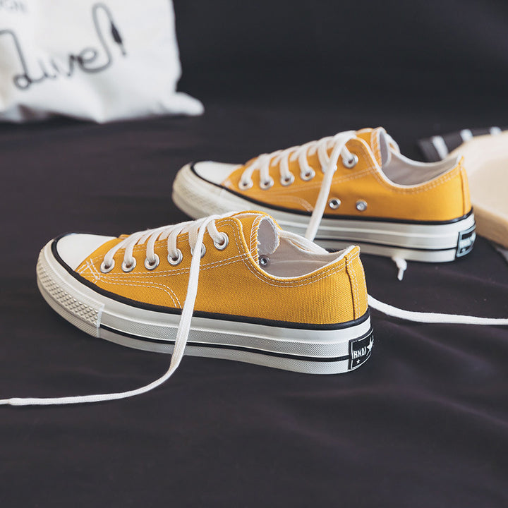 Dame Retro Canvas Sneakers med klassisk lavsko-stil og slidstærkt overmateriale Stilla
