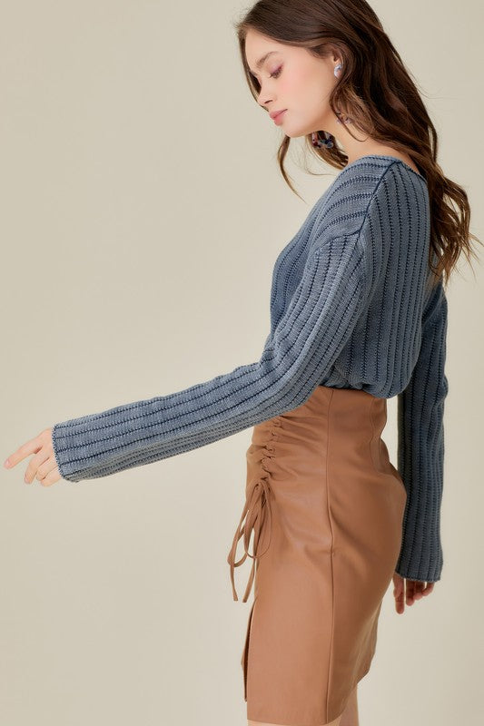Stilla | Neck Vasket Crop Sweater
