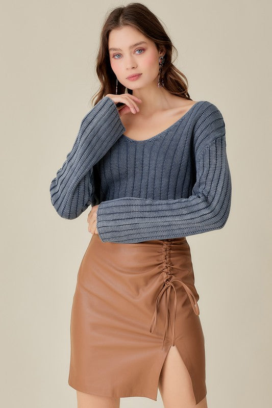 Stilla | Neck Vasket Crop Sweater