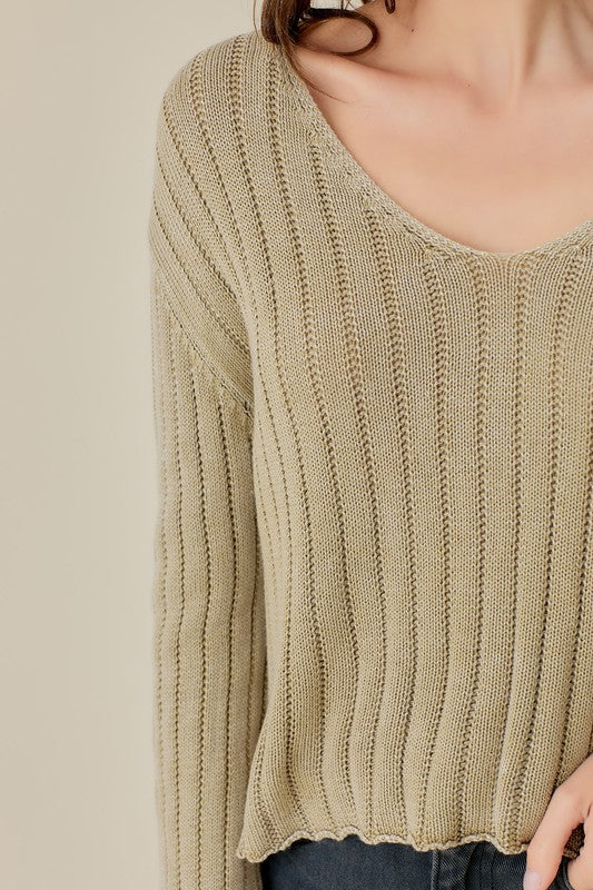 Stilla | Neck Vasket Crop Sweater