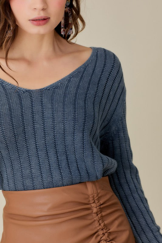 Stilla | Neck Vasket Crop Sweater