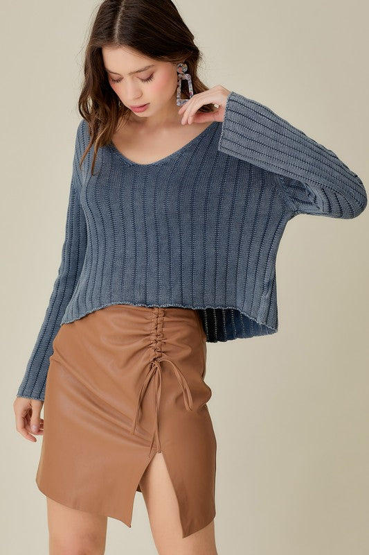 Stilla | Neck Vasket Crop Sweater