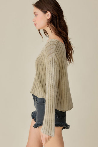 Stilla | Neck Vasket Crop Sweater