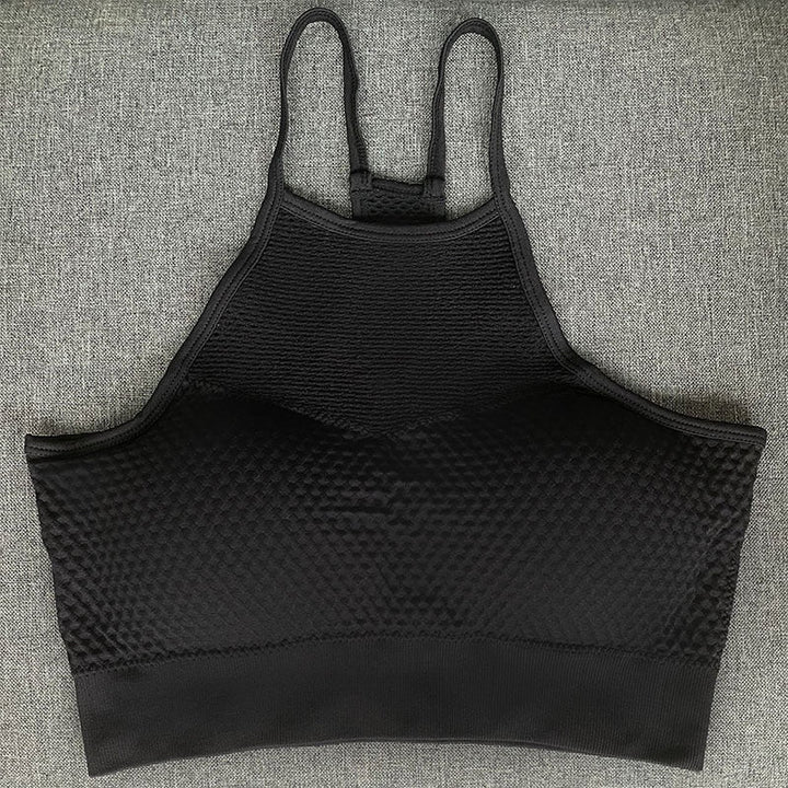 Stilla | Push up Yoga Sports Bra Hurtigttørrende Mesh Fitness Top Med Smuk Ryg