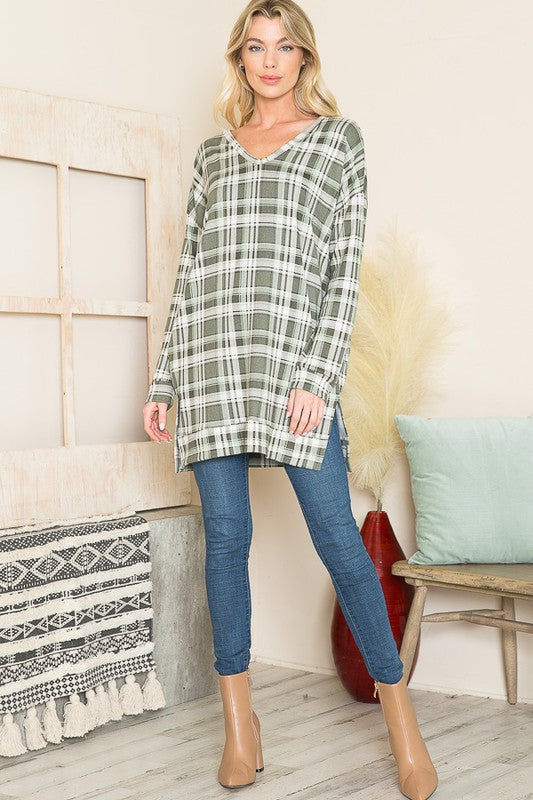 Stilla | Hals Sweater Tunika