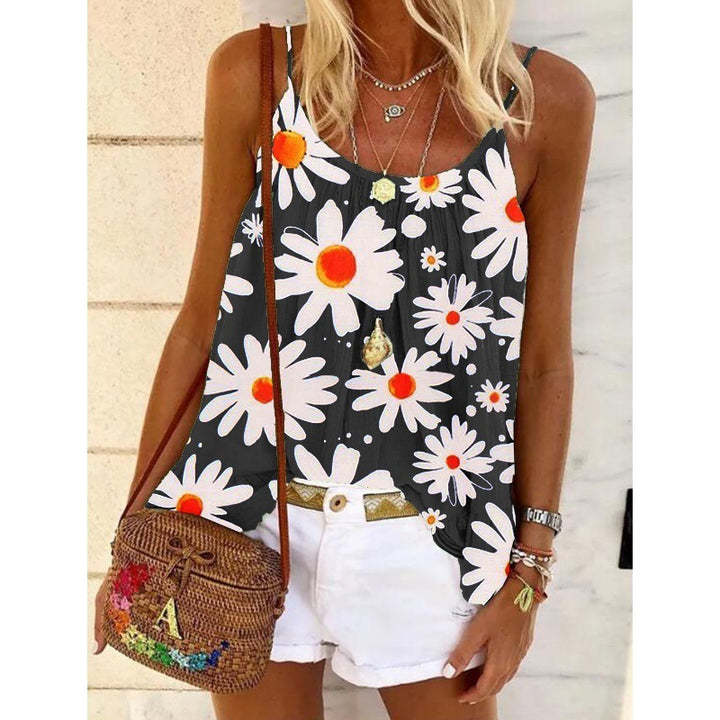 Femme Blomstermønster Tanktop Stilla