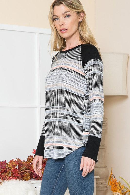 Stilla | Stripe Strik Bluse