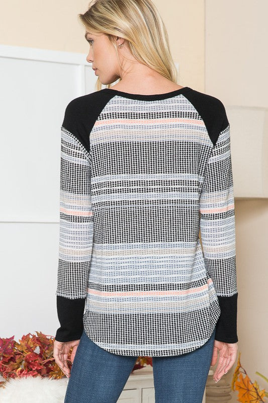 Stilla | Stripe Strik Bluse