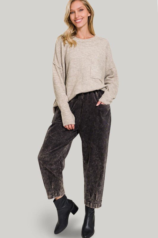 Stilla | Hi-low Hem Lomme Sweater