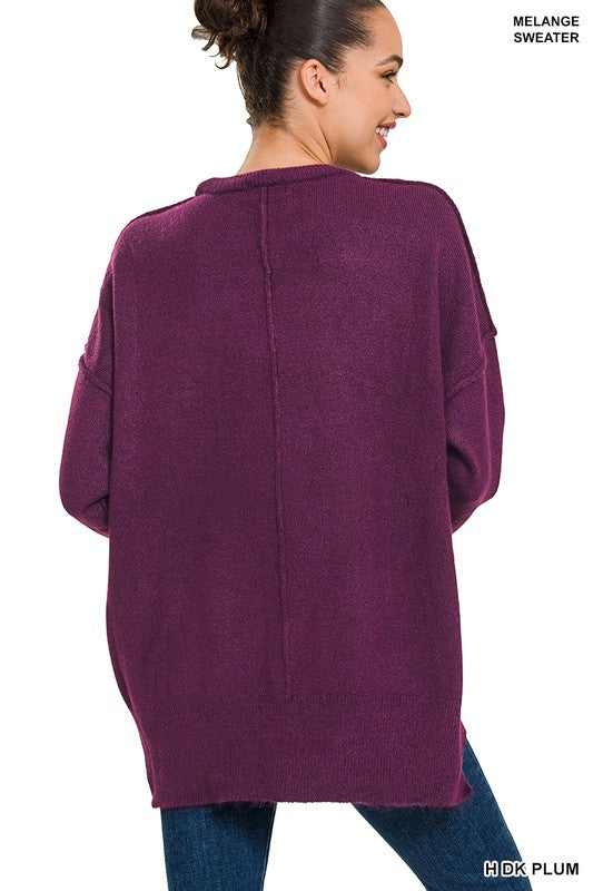 Stilla | Hi-low Hem Lomme Sweater