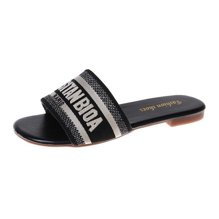 Dame slides med moderne logo-design og komfortabel sål Stilla