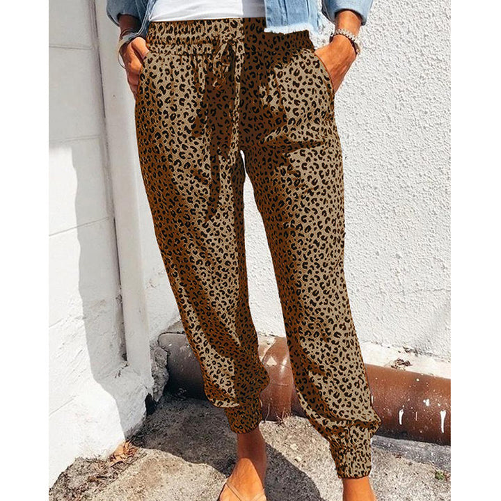 Dame Relaxed Fit Tiertryk Joggingbukser Stilla