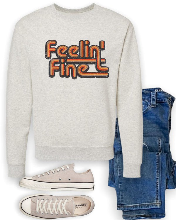 Stilla | Feelin' Fine Groovy Crewneck Sweatshirt