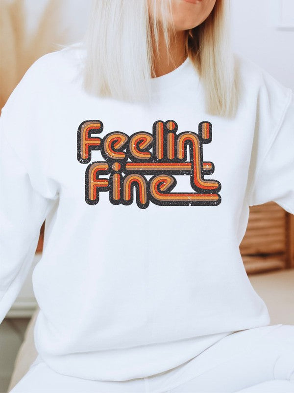 Stilla | Feelin' Fine Groovy Crewneck Sweatshirt