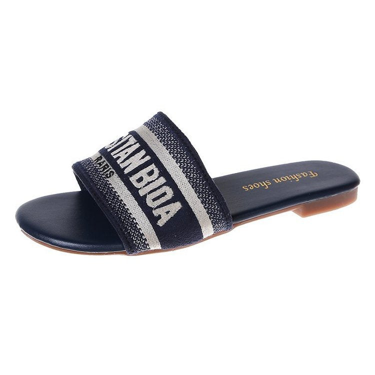 Dame slides med moderne logo-design og komfortabel sål Stilla