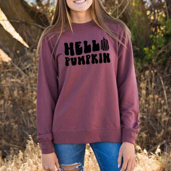 Stilla | Pumpkin Bold Letvægts Sweatshirt