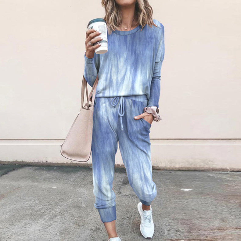 Dame fritids-loungewear sæt med blomstermønster Stilla