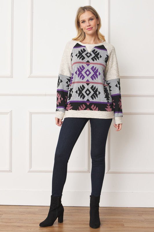 Stilla | Stitch Tribal Contrast Tunik