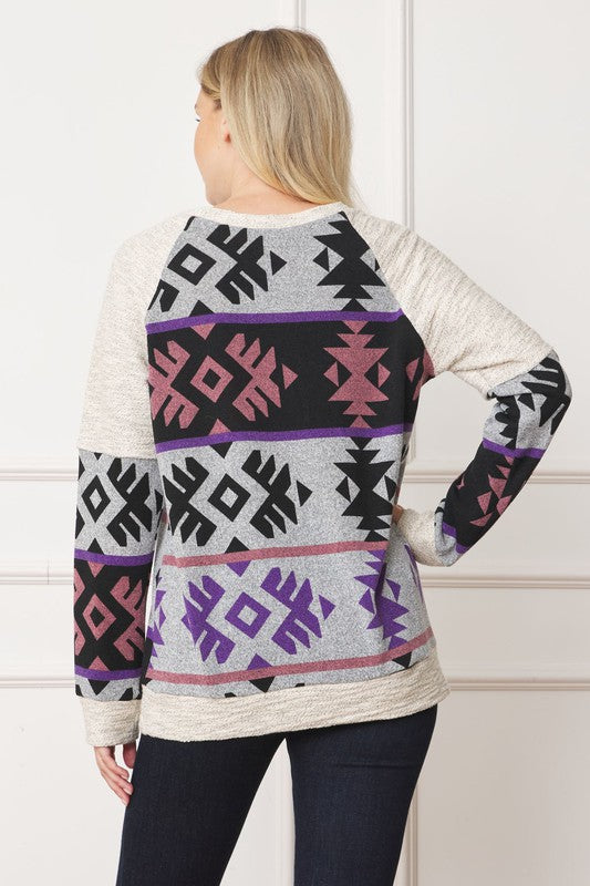 Stilla | Stitch Tribal Contrast Tunik
