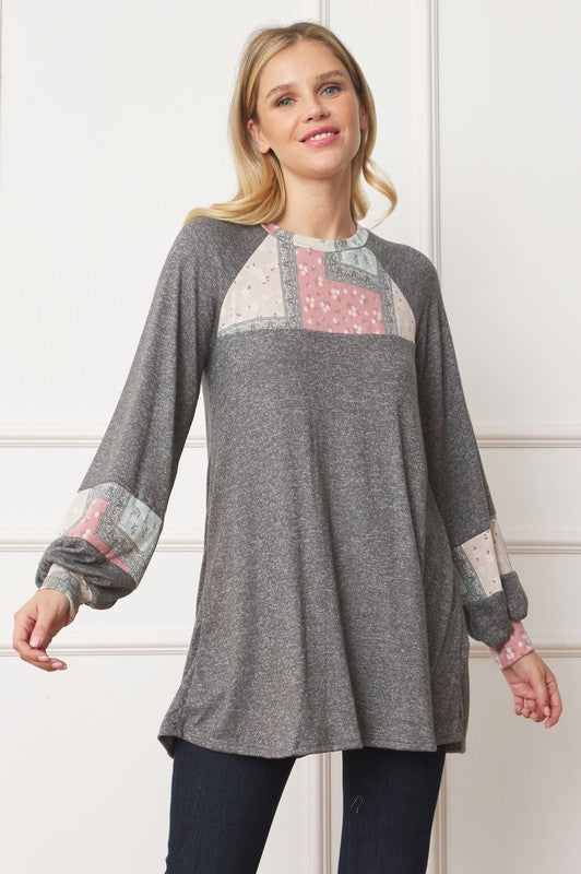 Stilla | Panel Accent A-line Tunika