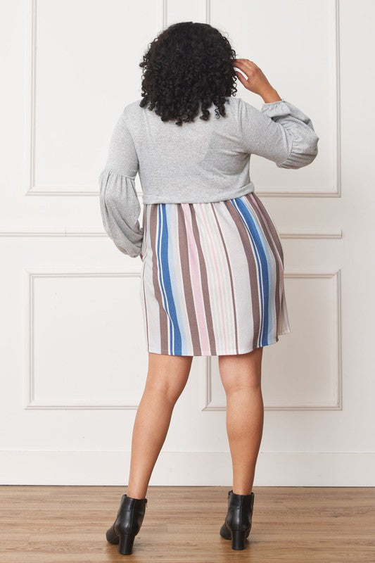 Stilla | Ballonærme Pullover Kjole