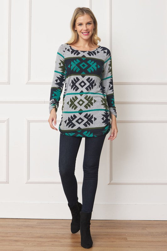 Stilla | Rynket Side Accent Top