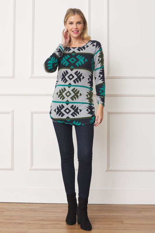 Stilla | Rynket Side Accent Top