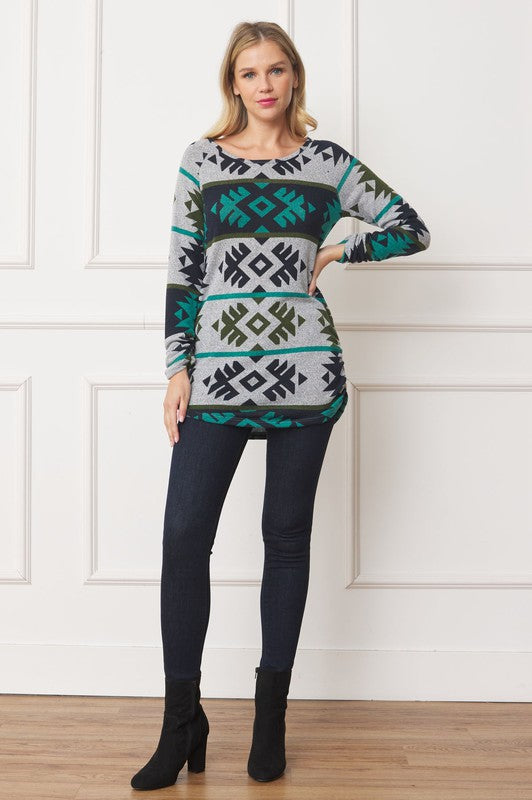 Stilla | Rynket Side Accent Top