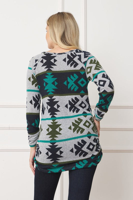 Stilla | Rynket Side Accent Top