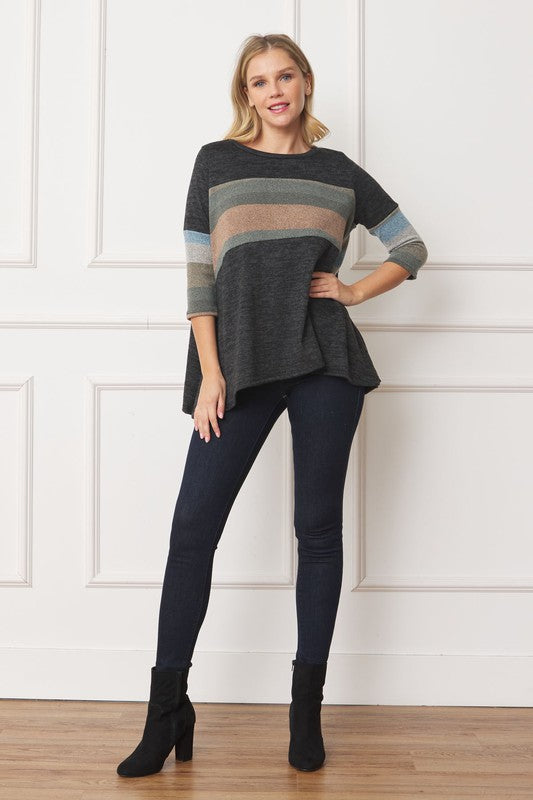 Stilla | Stribe Panel a Line Tunika