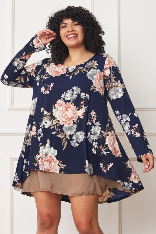 Stilla | Chiffon Lagd Mini Kjole