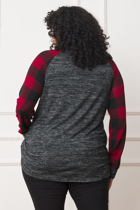 Stilla | Checker Ærme Sequin Lomme Tunika