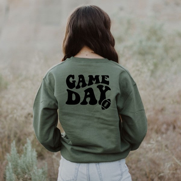 Stilla | Dag Fodbold Front & Bag Sweatshirt