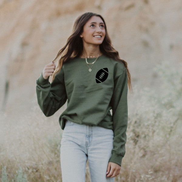 Stilla | Dag Fodbold Front & Bag Sweatshirt