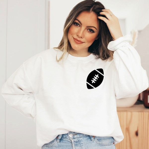 Stilla | Dag Fodbold Front & Bag Sweatshirt