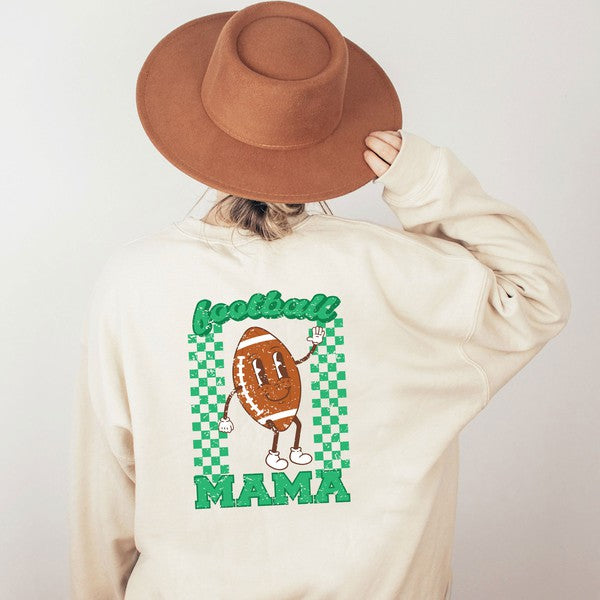 Stilla | Mama Football Front & Back Sweatshirt