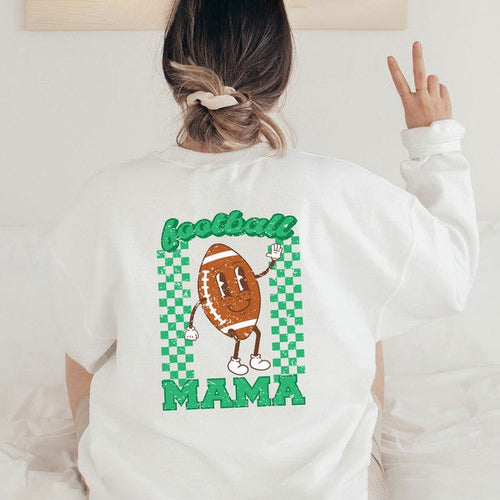 Stilla | Mama Football Front & Back Sweatshirt