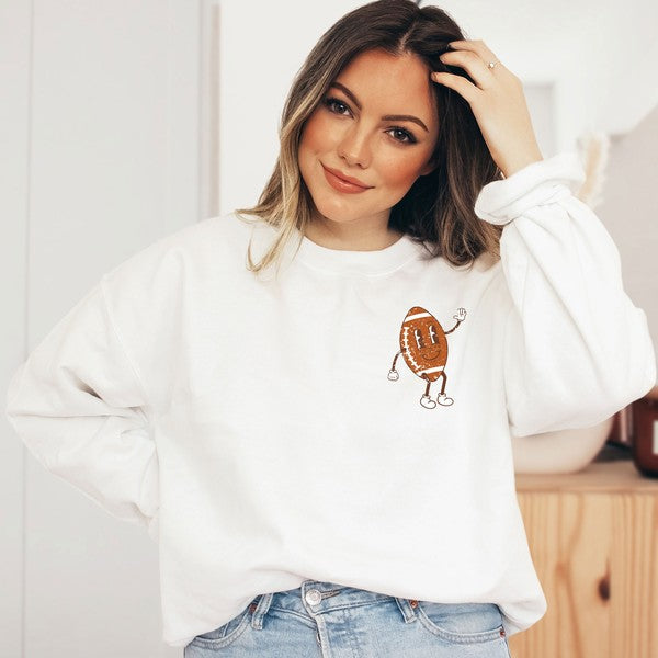 Stilla | Mama Football Front & Back Sweatshirt