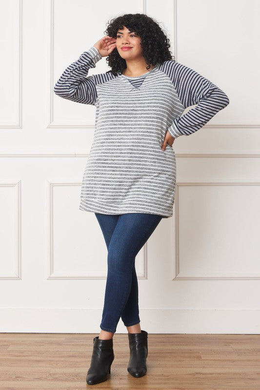 Stilla | Stribet Two Tone Tunika