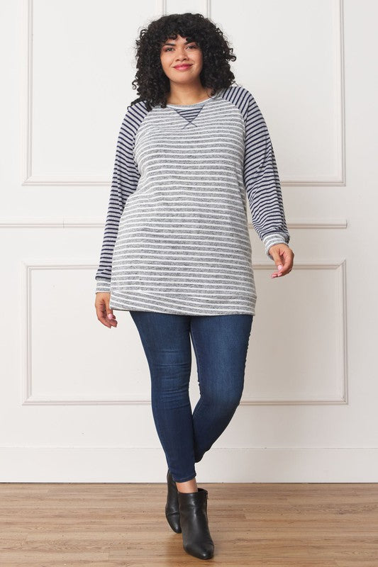 Stilla | Stribet Two Tone Tunika