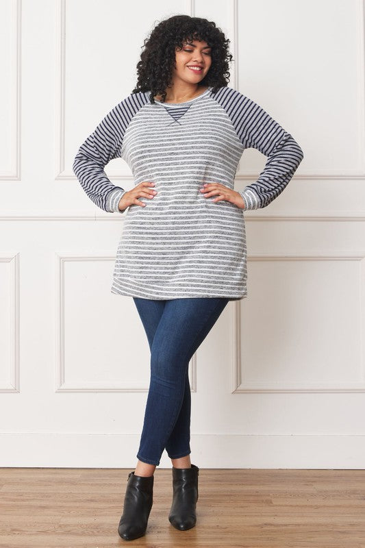 Stilla | Stribet Two Tone Tunika
