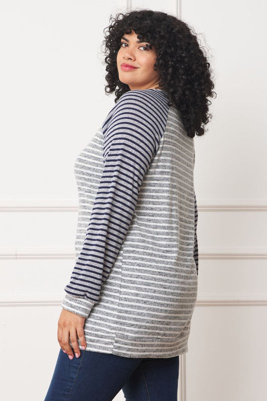 Stilla | Stribet Two Tone Tunika