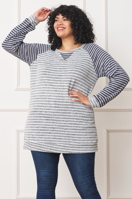Stilla | Stribet Two Tone Tunika