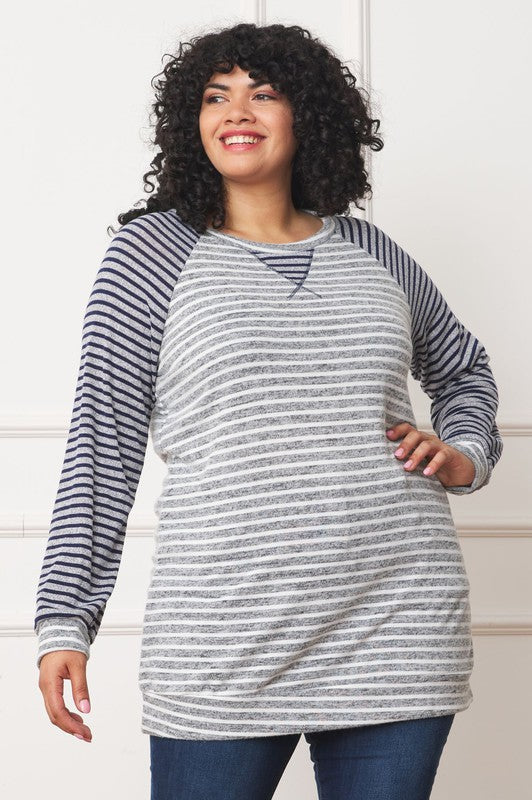 Stilla | Stribet Two Tone Tunika