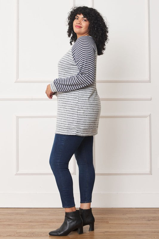 Stilla | Stribet Two Tone Tunika