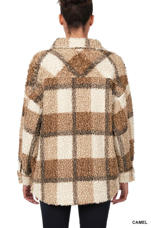 Stilla | Plaid Shacket Med Lommer