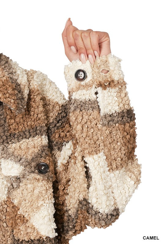 Stilla | Plaid Shacket Med Lommer